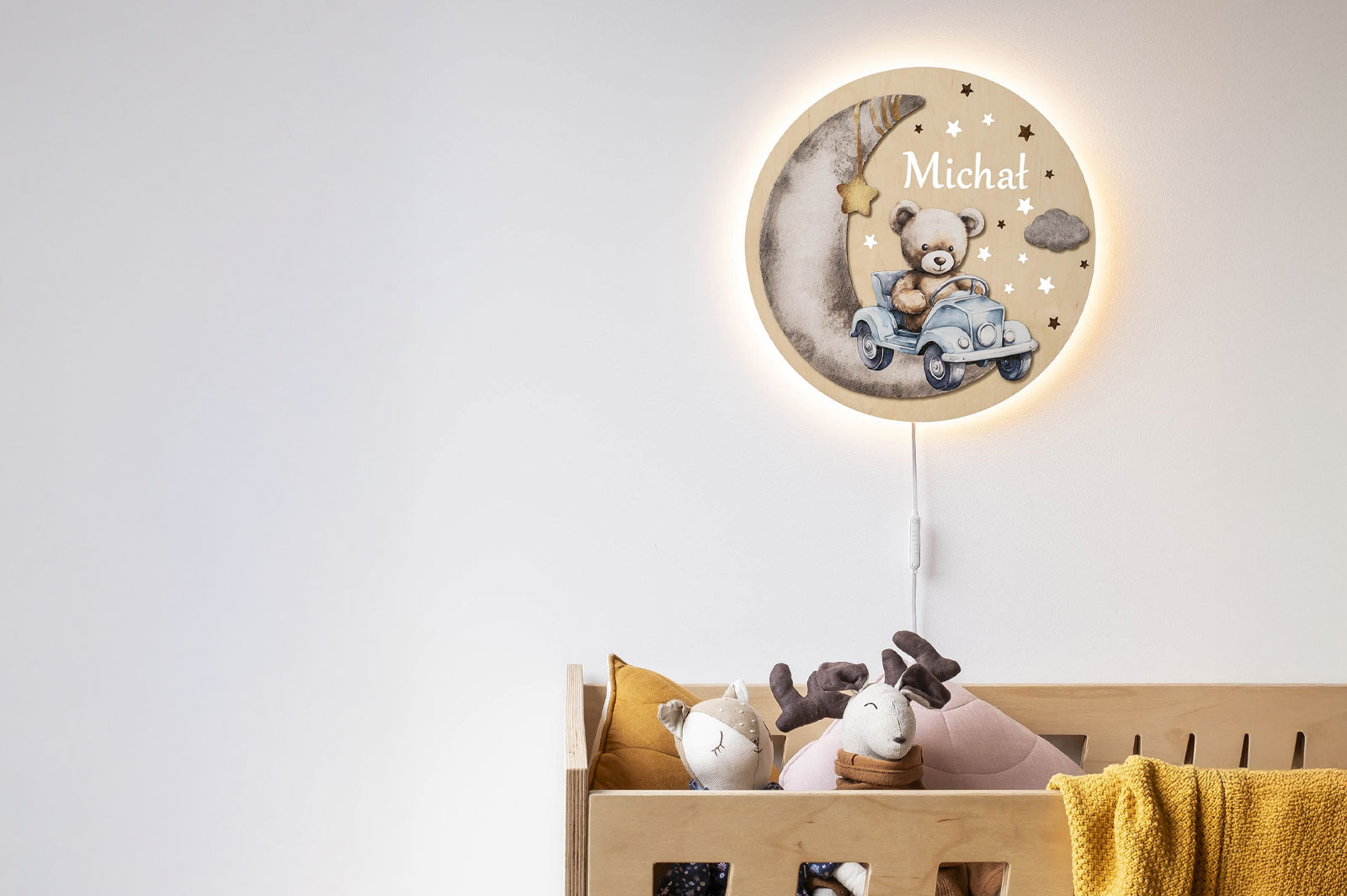 Lampki nocne dla dzieci z imieniem