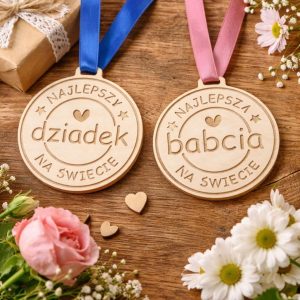 Medale Najlepsza Babcia i Najlepszy Dziadek na świecie