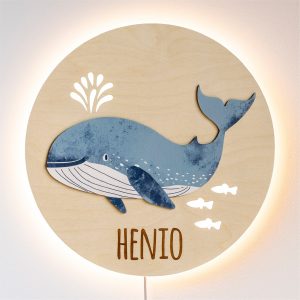 lampka nocna dla dziecka - Wieloryb zbliżenie